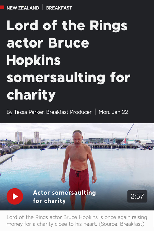 Bruce Hopkins Somersaults for Charity
